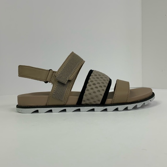 Sorel Roaming Decon Sligback Flats Sandals Sz 7.5 Tan Gladiator Ankle Strap - Picture 1 of 16